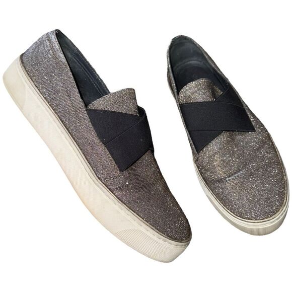 STUART WEITZMAN Sparkly Slip On Sneakers - Picture 1 of 7